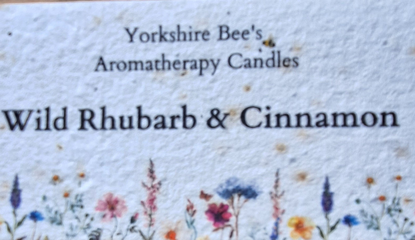 New Wild Rhubarb & Cinammon Soy Wax Candle