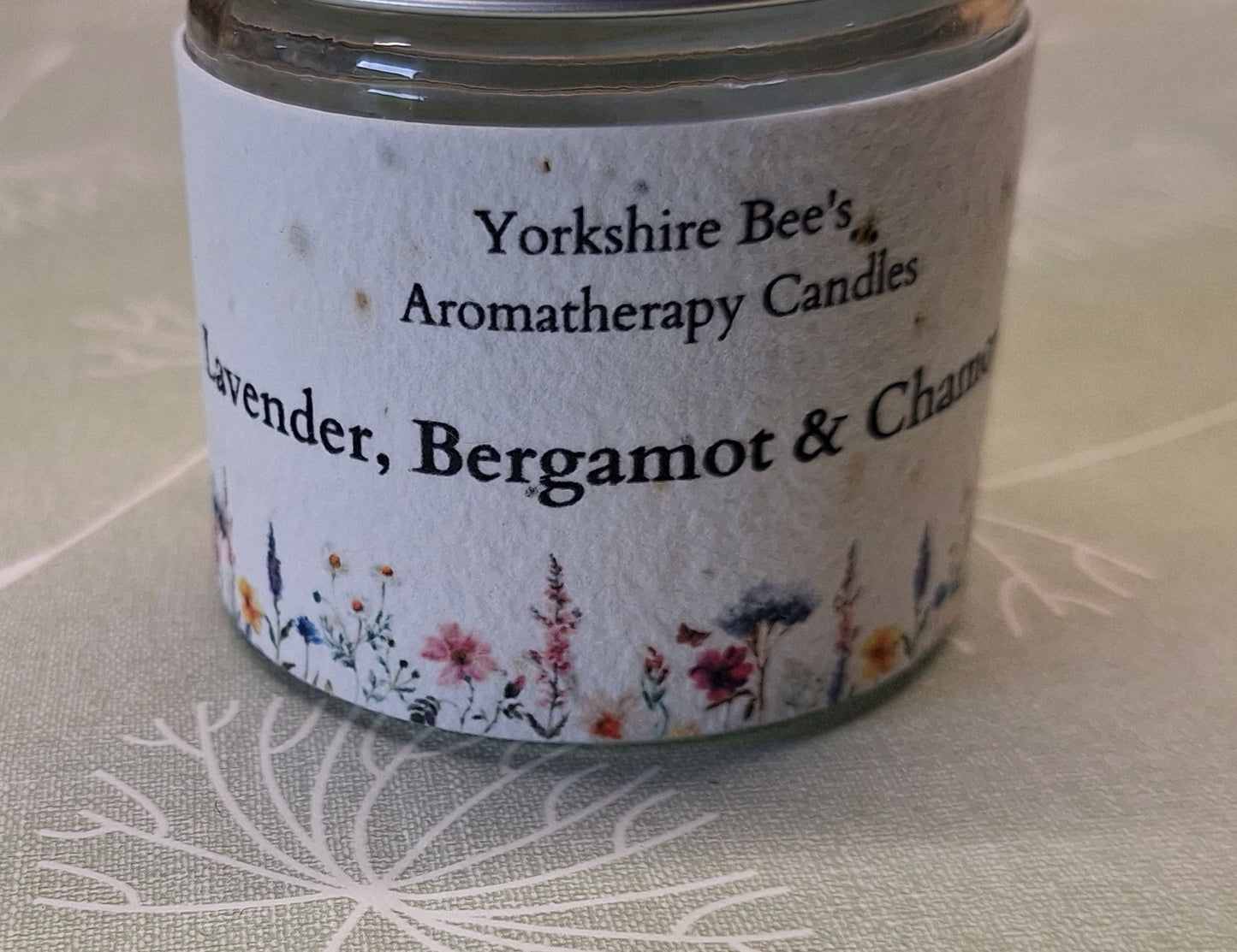 Soy Wax Candles Aromatherapy Jar - Lavender, Bergamot & Chamomile