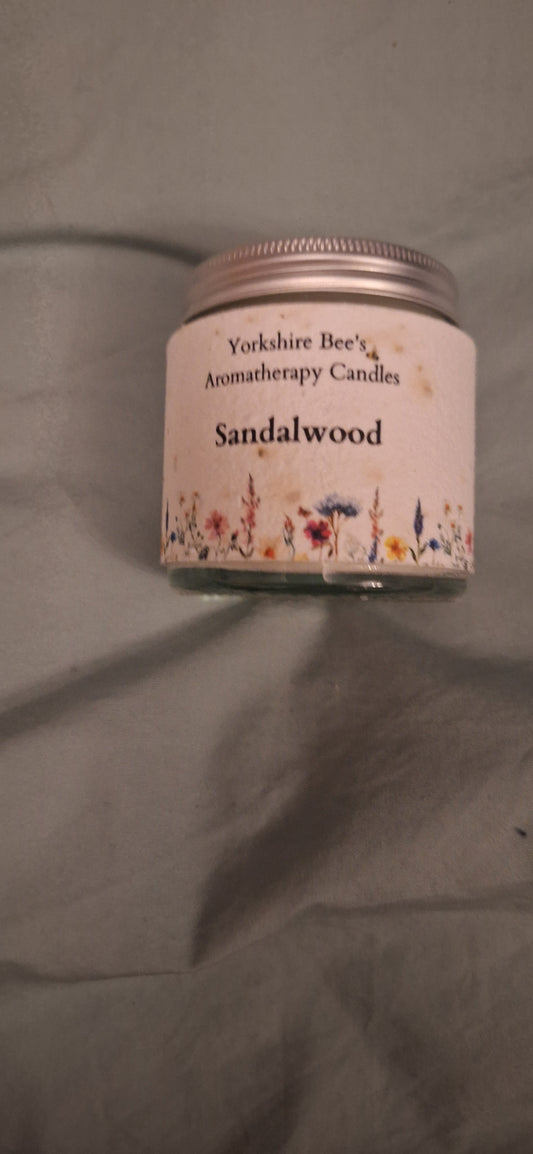 Soy Wax Candle Aromatherapy Jar - Sandalwood