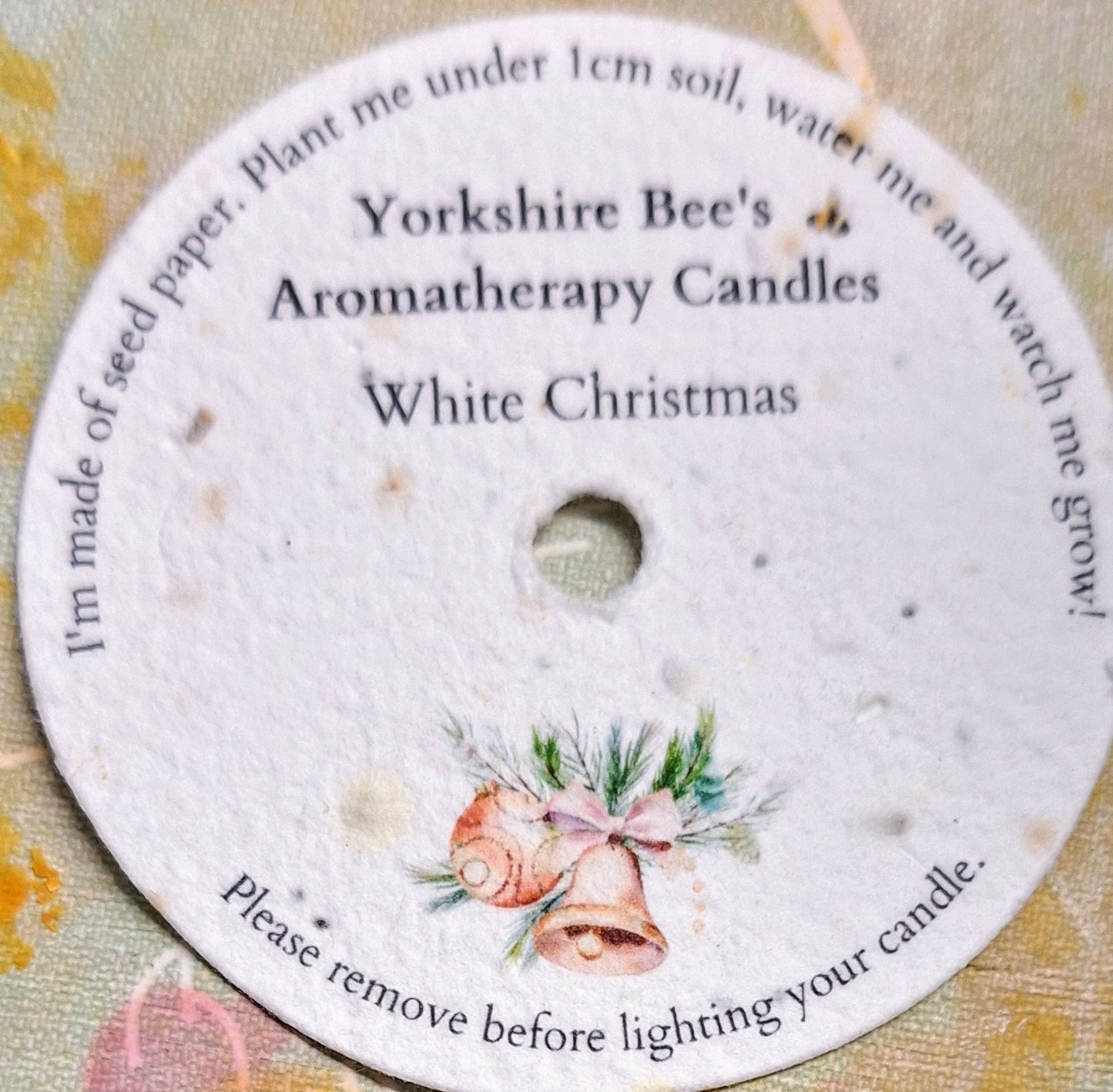 White Christmas soy wax candle